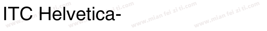ITC Helvetica字体转换